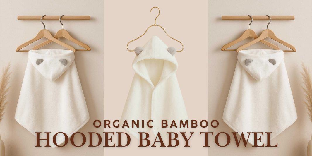 Organic bamboo baby towel 