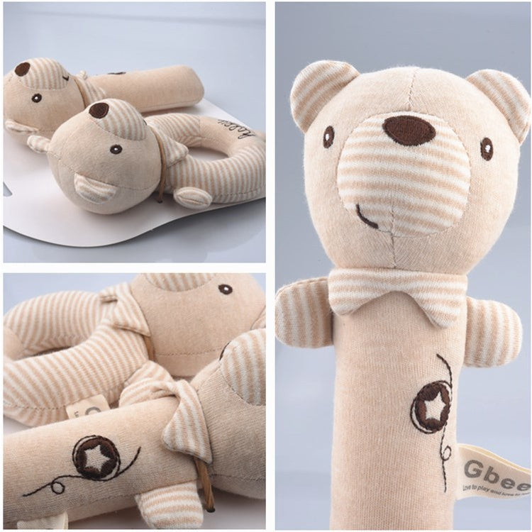 Organic Cotton Hand Rattle Baby Soothing Toy