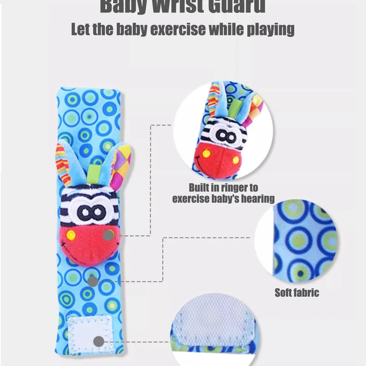 4pcs Baby Infant Wrist Rattle Socks Toys - Organibabe