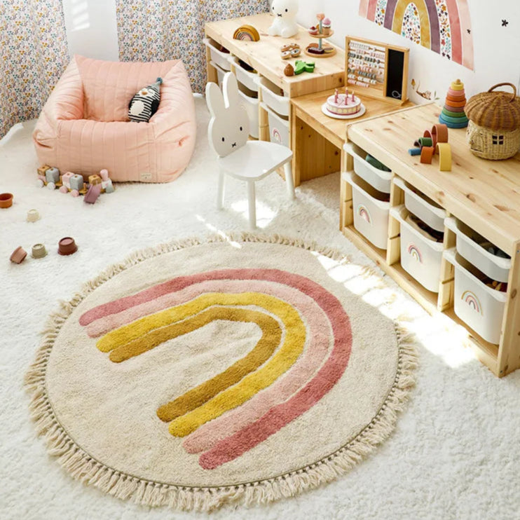 Eco-friendly Soft Stuffed Rainbow Play Mat