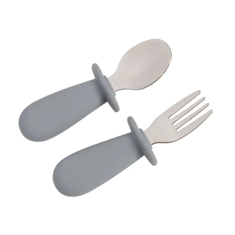 Stainless Steel Baby Spoon Fork Set - Organibabe