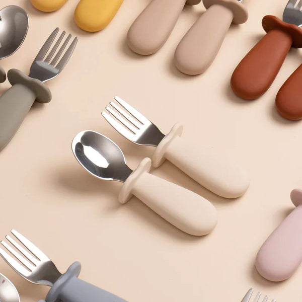 Stainless Steel Baby Spoon Fork Set