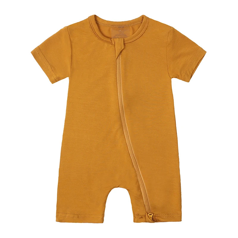 Minimalist Bamboo Fiber Solid Romper