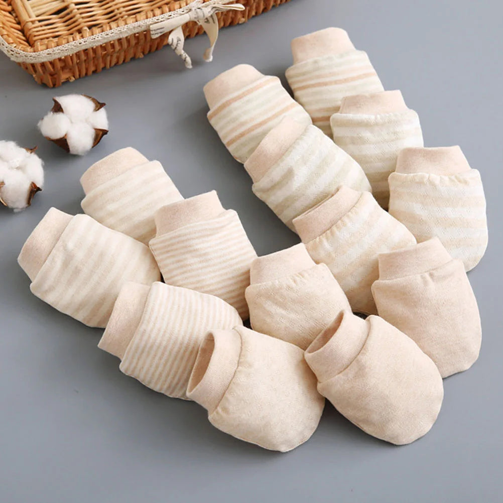 5 Pairs Anti-Scratch Cotton Mittens