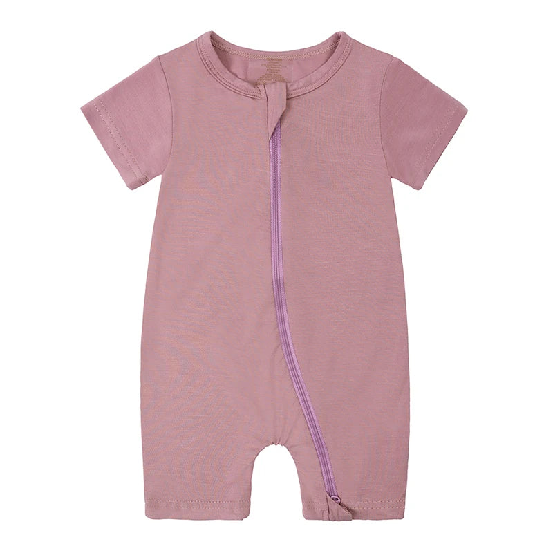 Minimalist Bamboo Fiber Solid Romper