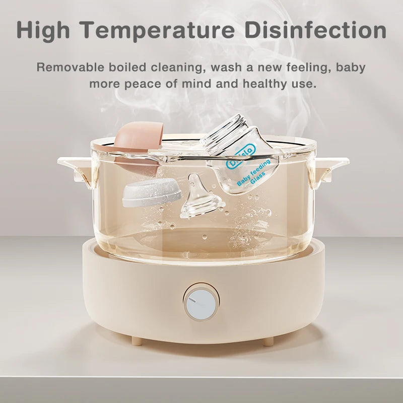 Anti-flatulence Wide-caliber Baby Glass Bottle - Organibabe