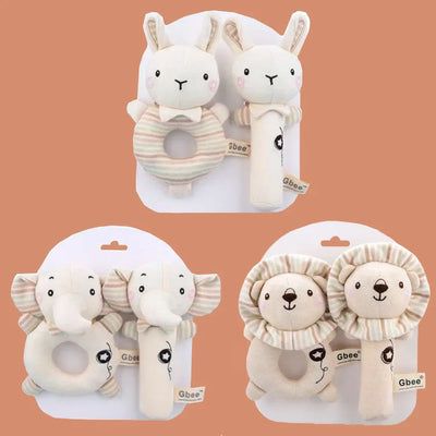 Organic Cotton Hand Rattle Baby Soothing Toy - Organibabe