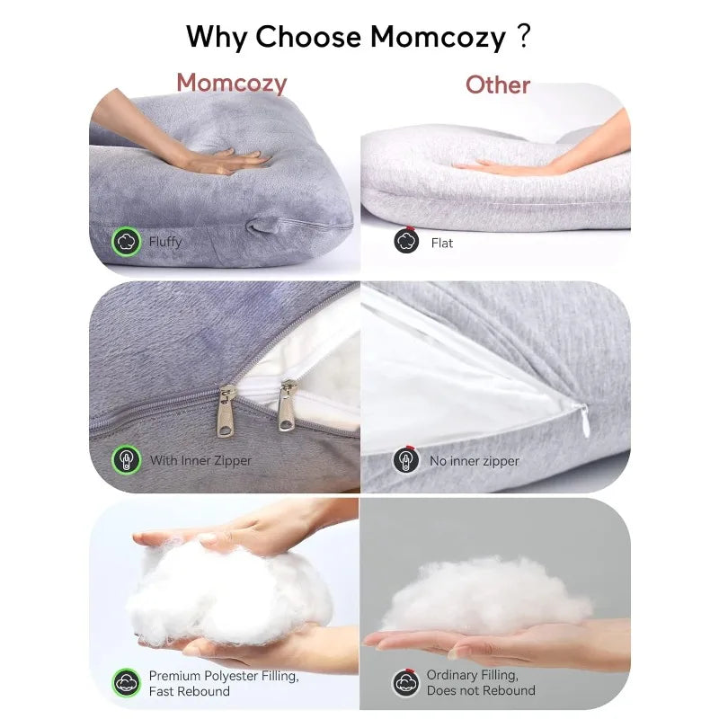 U Shaped Pregnancy Pillows for Sleeping - Organibabe