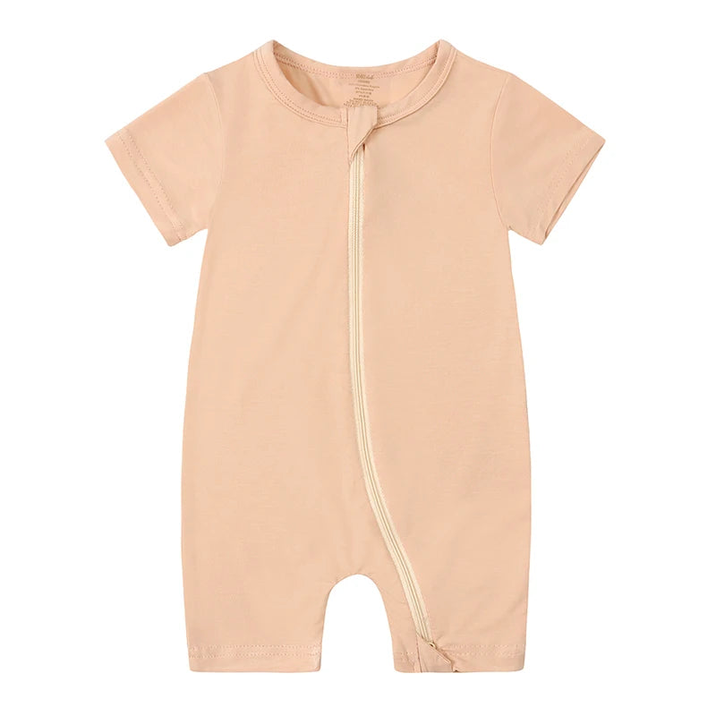 Minimalist Bamboo Fiber Solid Romper