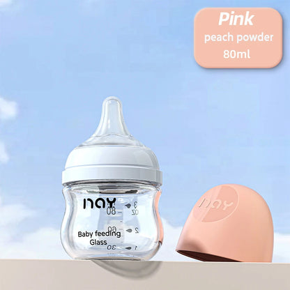 Anti-flatulence Wide-caliber Baby Glass Bottle - Organibabe