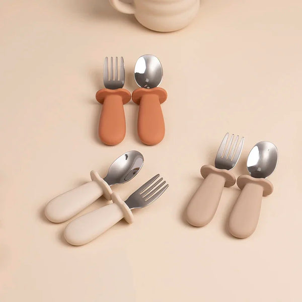 Stainless Steel Baby Spoon Fork Set