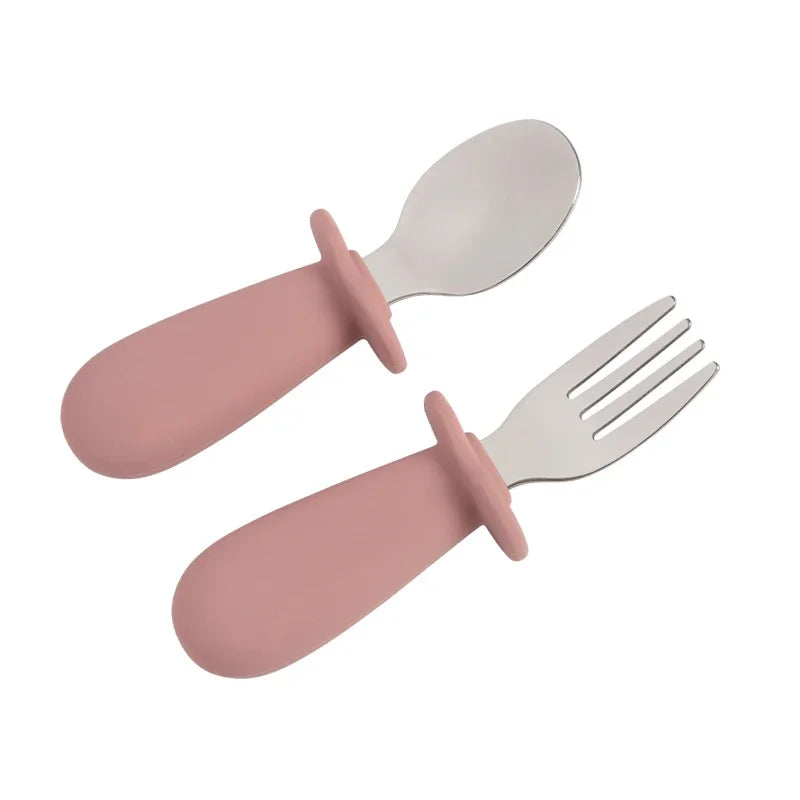 Stainless Steel Baby Spoon Fork Set - Organibabe