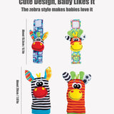 4pcs Baby Infant Wrist Rattle Socks Toys - Organibabe