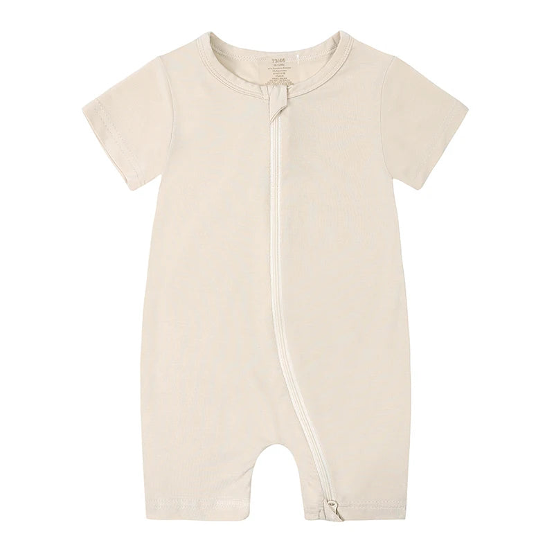 Minimalist Bamboo Fiber Solid Romper