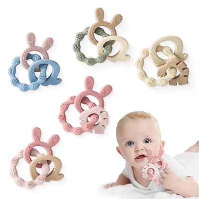 Ring Sensory Silicone Teething Toy - Organibabe