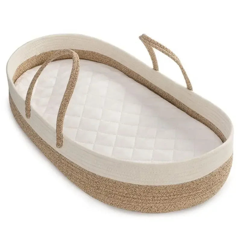 Cotton Rope Baby Changing Basket with Pad