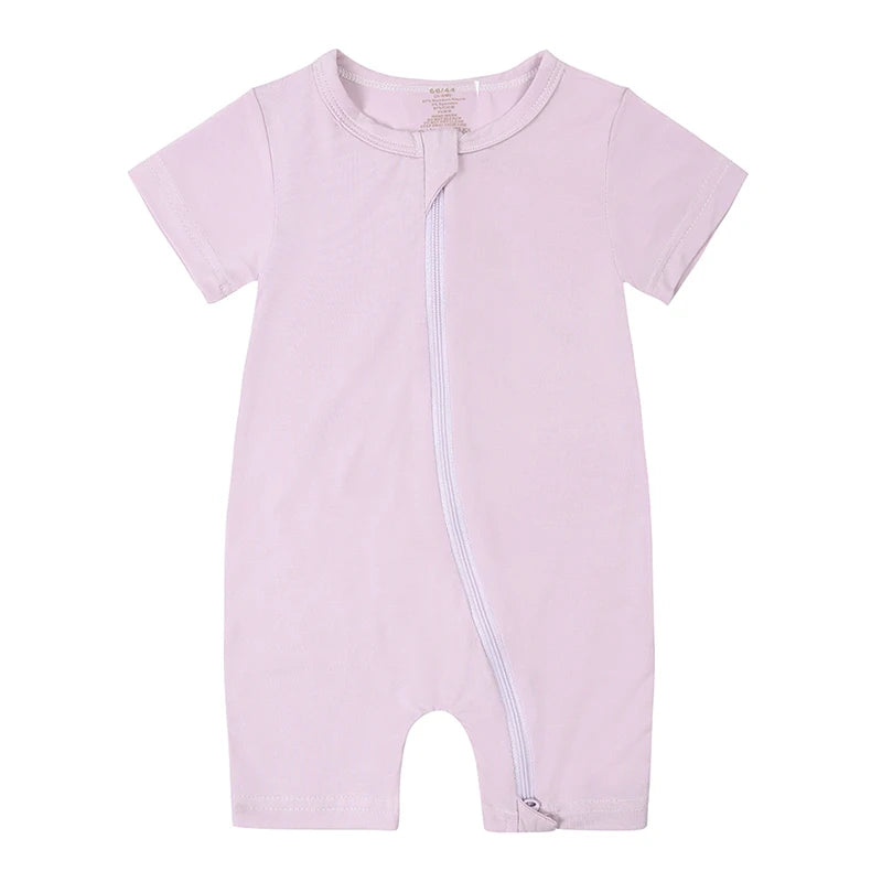 Minimalist Bamboo Fiber Solid Romper