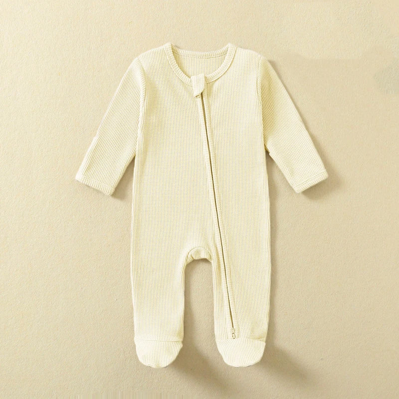 Organic Cotton Long-Sleeve Baby Sleepsuit