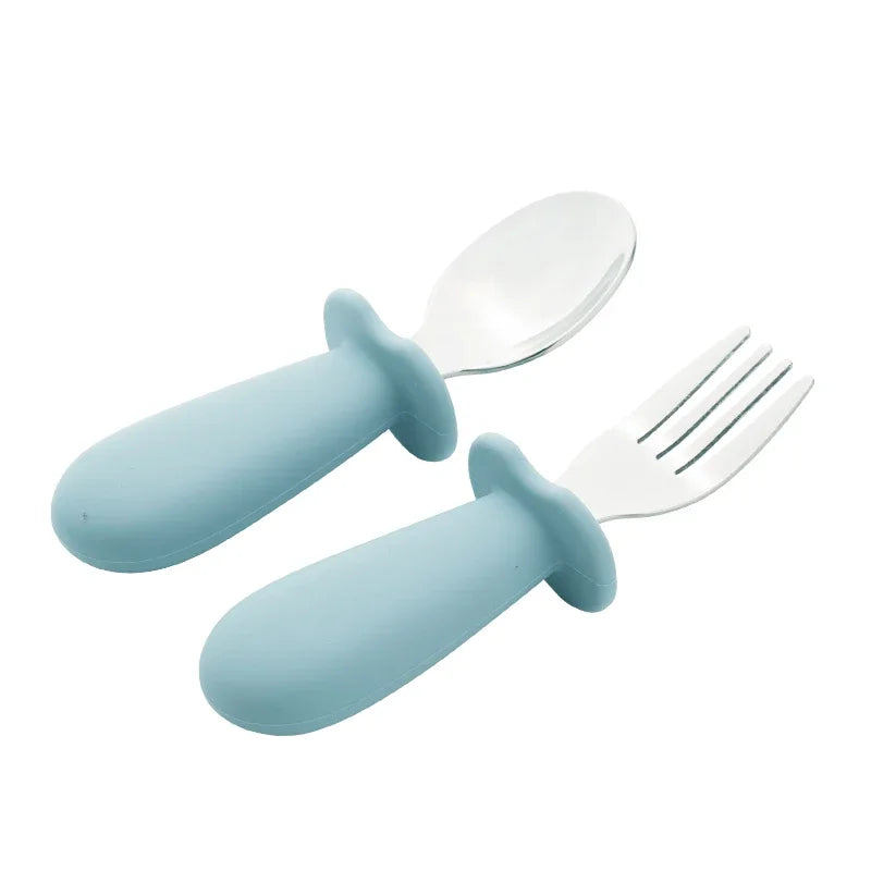 Stainless Steel Baby Spoon Fork Set - Organibabe