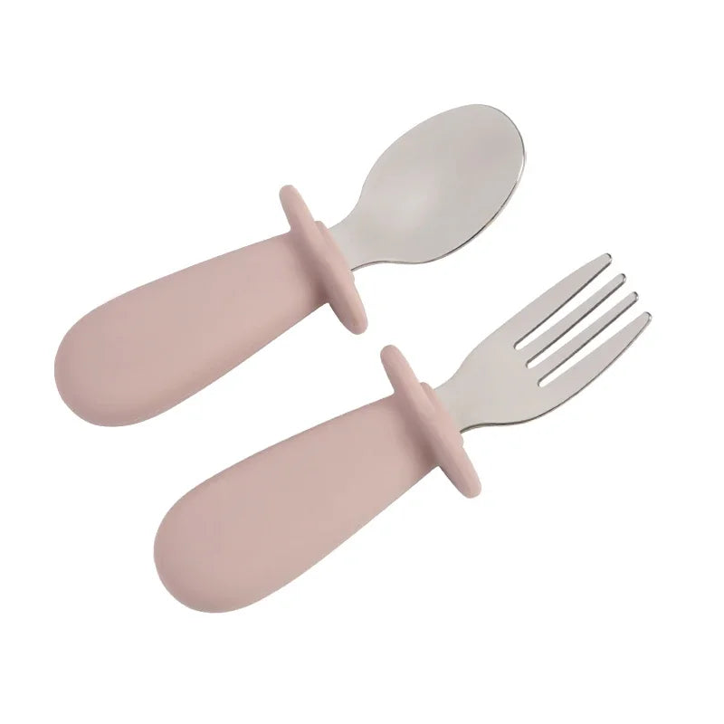 Stainless Steel Baby Spoon Fork Set - Organibabe