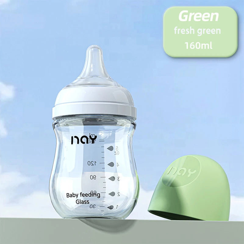 Anti-flatulence Wide-caliber Baby Glass Bottle