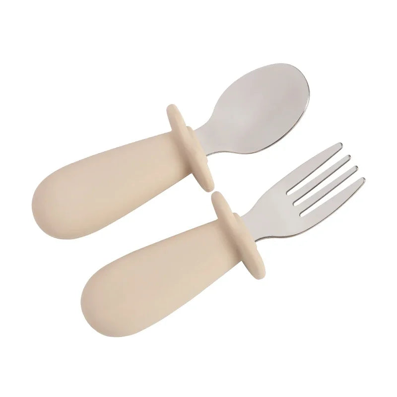 Stainless Steel Baby Spoon Fork Set - Organibabe