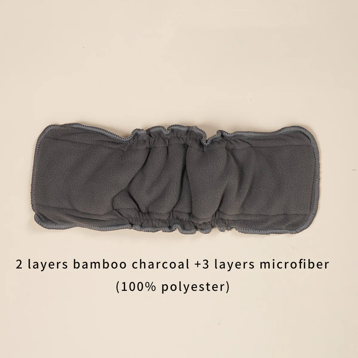 Bamboo Charcoal Microfiber Elastic Diaper Inserts