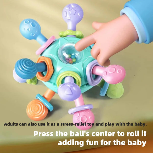 BabyGrippz™ – 3-in-1 Sensory Teether - Organibabe