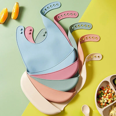BPA Free Waterproof Soft Silicone Bib - Organibabe