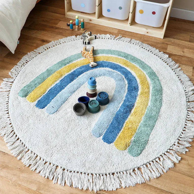 Eco-friendly Soft Stuffed Rainbow Play Mat